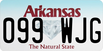 AR license plate 099WJG