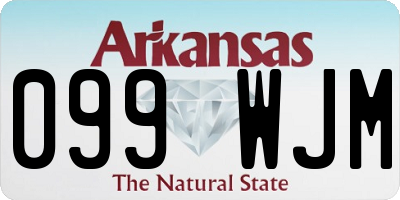 AR license plate 099WJM