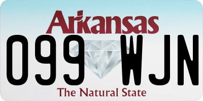 AR license plate 099WJN