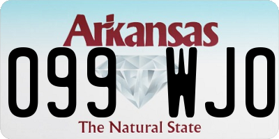 AR license plate 099WJO