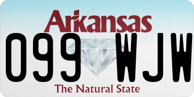 AR license plate 099WJW
