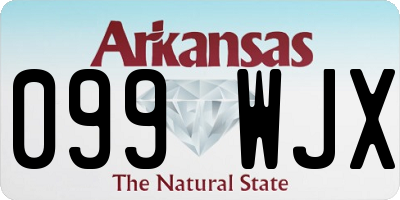 AR license plate 099WJX