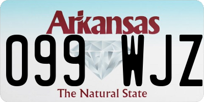 AR license plate 099WJZ