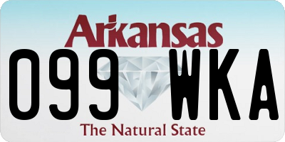 AR license plate 099WKA