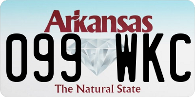 AR license plate 099WKC