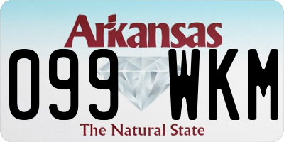 AR license plate 099WKM