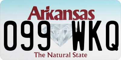 AR license plate 099WKQ