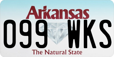 AR license plate 099WKS