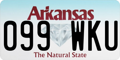 AR license plate 099WKU