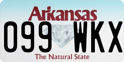 AR license plate 099WKX