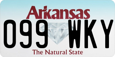AR license plate 099WKY