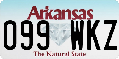 AR license plate 099WKZ