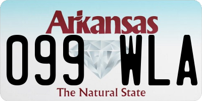 AR license plate 099WLA