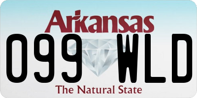 AR license plate 099WLD