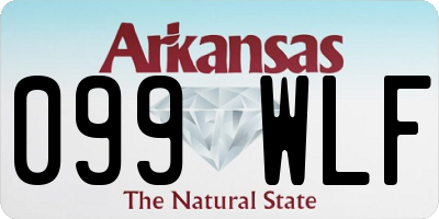 AR license plate 099WLF