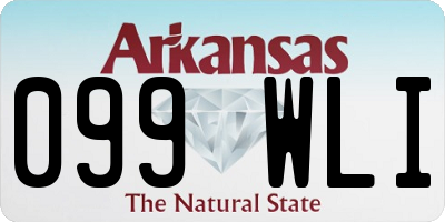 AR license plate 099WLI