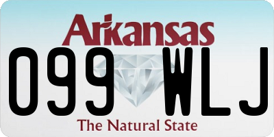 AR license plate 099WLJ