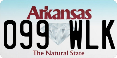 AR license plate 099WLK
