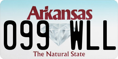AR license plate 099WLL