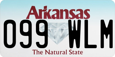 AR license plate 099WLM