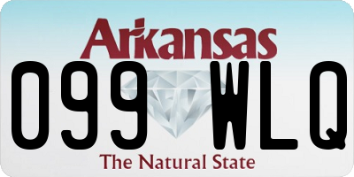 AR license plate 099WLQ