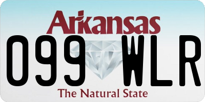 AR license plate 099WLR