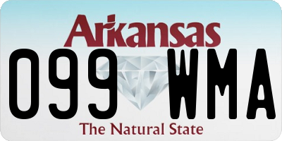 AR license plate 099WMA