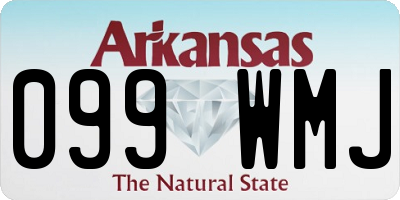 AR license plate 099WMJ