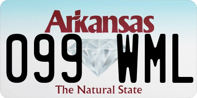 AR license plate 099WML