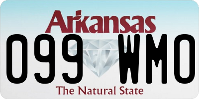 AR license plate 099WMO