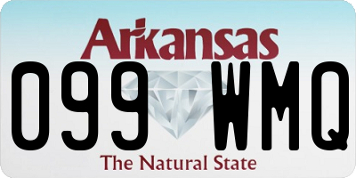 AR license plate 099WMQ