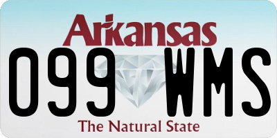 AR license plate 099WMS