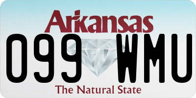 AR license plate 099WMU