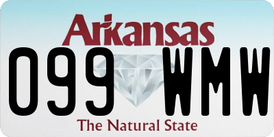 AR license plate 099WMW