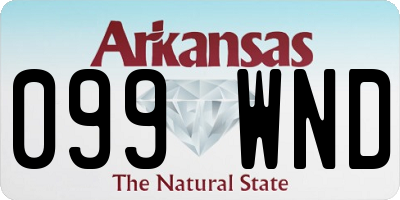AR license plate 099WND