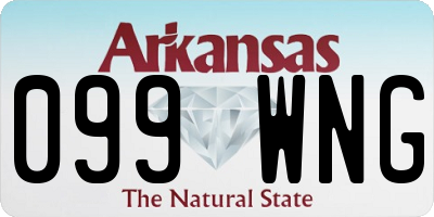 AR license plate 099WNG