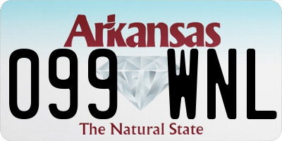 AR license plate 099WNL