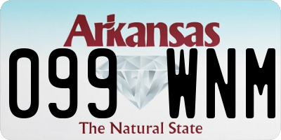 AR license plate 099WNM