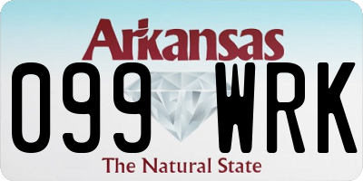AR license plate 099WRK