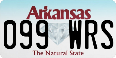 AR license plate 099WRS