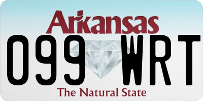 AR license plate 099WRT