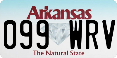 AR license plate 099WRV