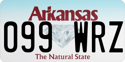 AR license plate 099WRZ