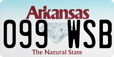 AR license plate 099WSB