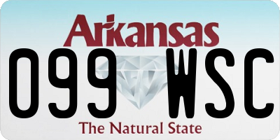 AR license plate 099WSC