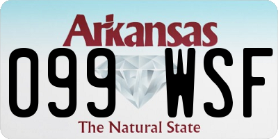 AR license plate 099WSF