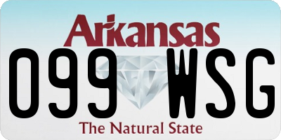 AR license plate 099WSG