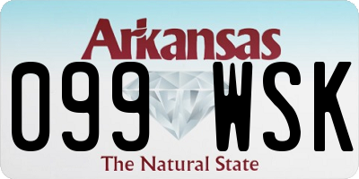 AR license plate 099WSK