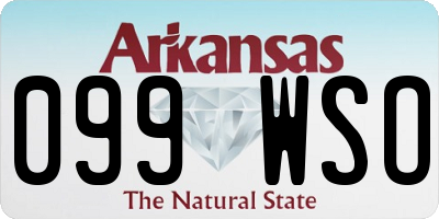 AR license plate 099WSO