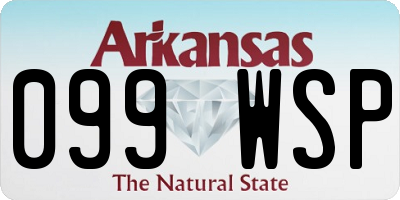 AR license plate 099WSP